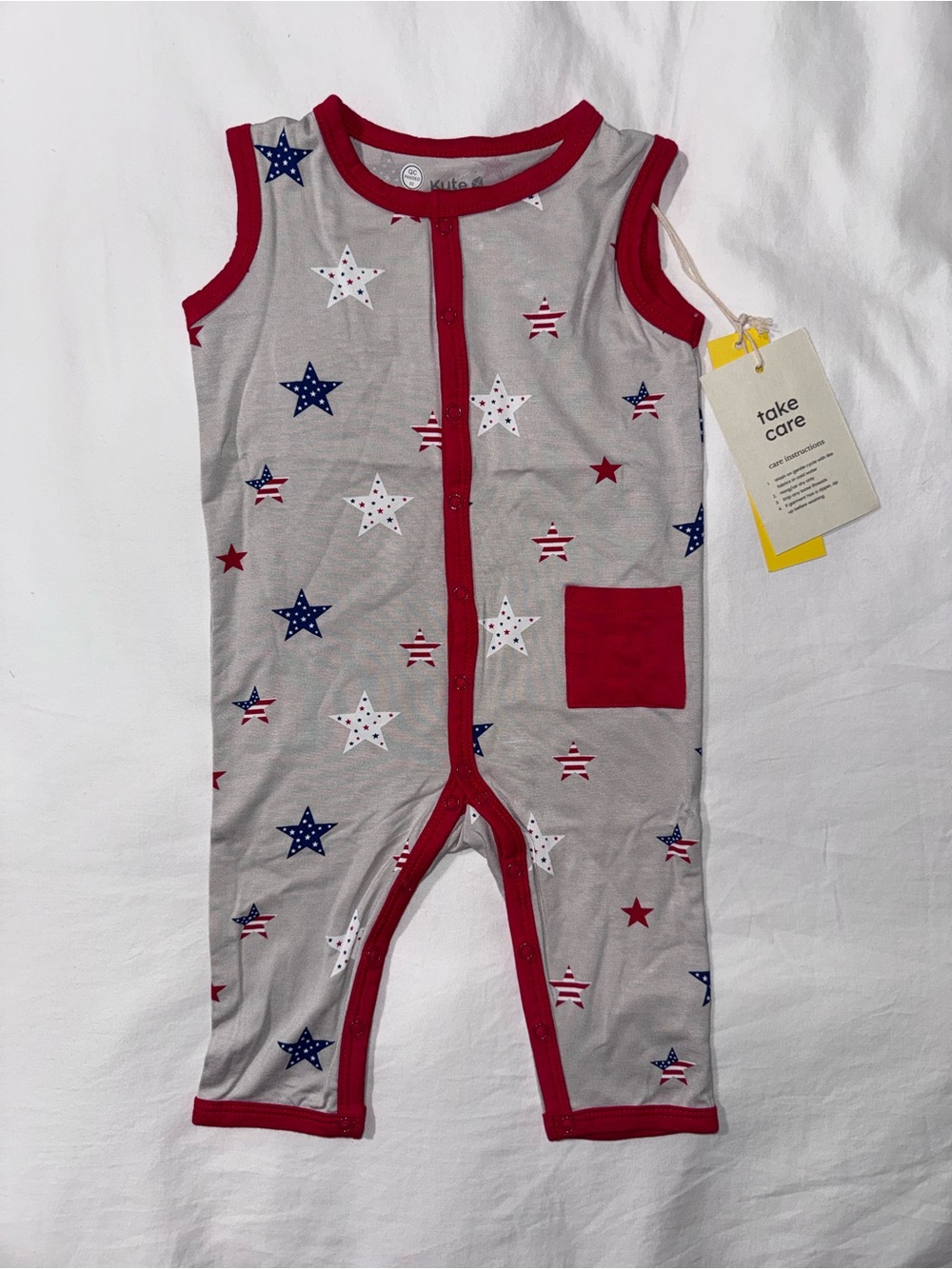 KyteBaby Sleeveless Snap Romper in Liberty